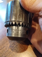 JACOBS No 36, w/ NEW 3/16-3/4″ JAWS INSTALLED, CLEAN and SMOOTH, KEY, VGU COND