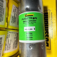 Bussmann FRS-R-200 Fusetron Blade Fuse 200A 600V Class RK5