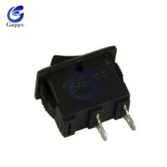 1 PC Black Push Button Mini Switch 6A-10A 250V KCD1-101 2Pin Snap-in On/Off