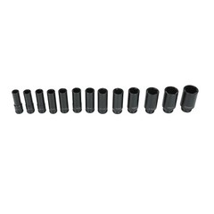 35pcs 1/2 Inch Drive Deep Impact Socket Tool Set Metric Garage Workshop Tools