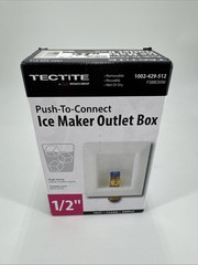 TECTITE FSBBOXIM 1/2 IN. BRASS PUSH-TO-CONNECT ICE MAKER OUTLET BOX NEW/OPEN BOX