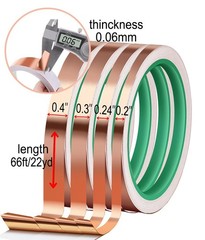 MOGEHIT Copper 0.2/0.24/0.3/0.4 inches x 22 yards, 0.2/0.24/0.3/0.4In*66Ft