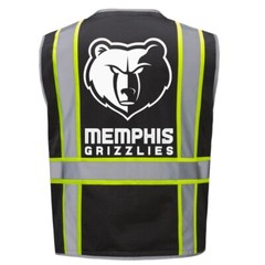 🦺🏀🚧MEMPHIS GRIZZLIES SAFETY VEST PPE W/REFLECTIVE LOGO SIZE M/L/XL/2-4XL