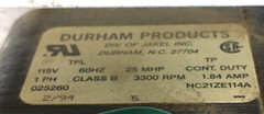 Durham HC21ZE114A Draft Inducer Blower Motor 025260 refurbished used #RMA915A