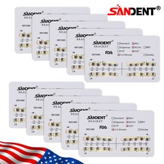 10Packs Dental Orthodontic Metal Brackets Braces Mini Roth.022 Hooks 345 Ortho