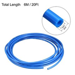 Pneumatic Air Tubing 6mm OD 4mm ID 6m 20ft PU Tube Hose Pipe Blue