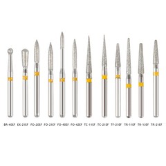100pcs SANDENT Dental Diamond Burs For High Speed Handpiece Friction Grip 1.6mm