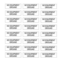 NO Equipment Ground Protected Outlet Receptacle 0.27 x 0.95 inch, Black