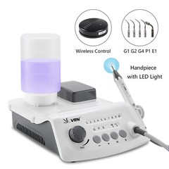VRN Dental Portable Ultrasonic Piezo Scaler A8 LED Detachable Handpiece / 5*Tips