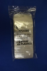 Elkay Plastics Cello Reclosable Polypropylene Ziplock Top Hang Hole Bags 2Mil