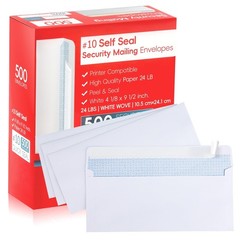 Zzrywuty #10 Letter Size Mailing Envelopes for Business, 4.125 x 9.5 inches