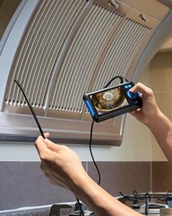 Endoscope Camera with Light, Dual Lens 1080P Industrial Borescope with 8 LED …
