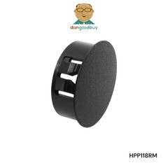 1 1/8″ Hole Nylon Locking Panel Plugs Black/White Dome Cover 1 1/4″ Top Width
