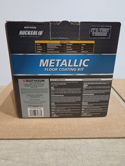 RockSolid Metallic Floor Coating Kit, Brilliant Blue, High Gloss, 80 Oz – 299745