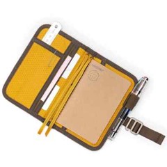 Lochby Mini Field Journal Brown | Water Resistant Wax Canvas Cover