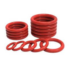Silicone Rubber O Rings Metric Food Grade 3mm Cross Section 4mm-64mm ID O Ring