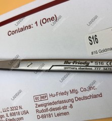 Hu-Friedy S16 Goldman Fox #16 Scissors Curved lot of 2x