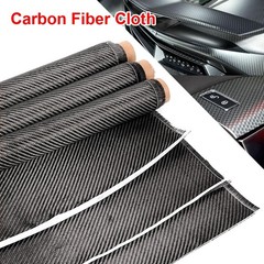 20″ x 150cm Real Carbon Fiber Fabric Cloth Roll 3k 200gsm 2×2 Twill Weave Black