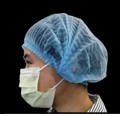 100 Count – Medline 24″ Bouffant Cap Non Woven Hairnet Large, FREE SHIPPING !!!