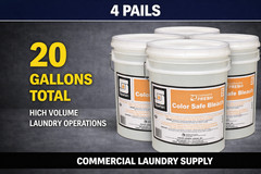 Spartan Color Safe Bleach 5 Gal 8 Pack Oxygen Laundry Commercial Bulk 700505