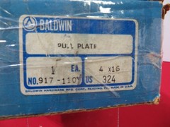 2 sets BALDWID Push and Pull Plate 4″ x 16″x8″ with Handle US Stainless SteelD