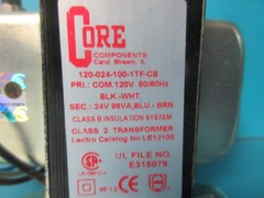 Core Components LE12100 Control Transformer 120-024-100-1TF-CB 96Va 120 To 24Vac