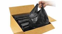 Black T-Shirt Carryout Bags 1000 ct.) by Poly-America