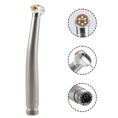 1-10 Dental 6 LED E-generator Fiber Optic High Speed Handpiece 2Hole 6 Sprays