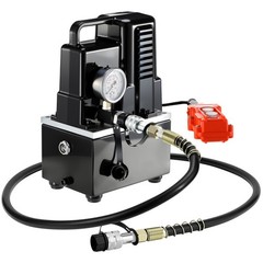 Electric 2 Stage Single Acting Hydraulic Pump 10000 PSI 110V/120V Solenoid Valve