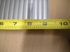 Aluminum heat sink 9″ x 2.5″ x 1.25″ 1 pounds 4 ounces
