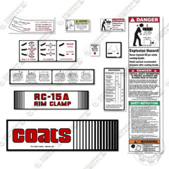 Fits Coats RC-15A Decal Kit Rim Clamp – 7 YEAR OUTDOOR 3M VINYL!