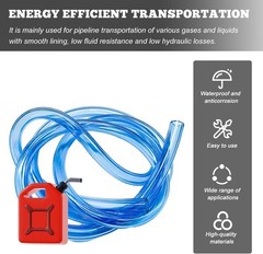 Flexible 0.2 Inch Silicone Gas Line Hose, 3.28 Feet Universal Blue Color: Blue