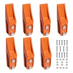 Uimoso 7 Pack Bucket Teeth 7.34″ with Pins Excavator Backhoe Bucket Tooth Kit