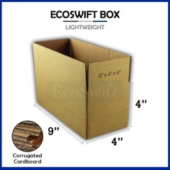 1-Box 9x4x4 EcoSwift Cardboard Packing Moving Shipping Box Corrugated Carton