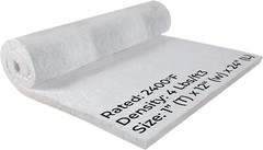 Ceramic Fiber Blanket – 2400F – High Temp Insulation Blanket – 1″ x 12″ x 24″