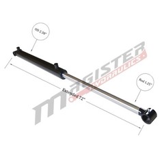 Hydraulic Cylinder Welded Double Acting 2″ Bore 32″ Stroke Cross Tube 2×32 NEW