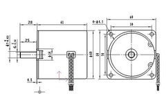 Synchronous Motor 60KTYZ AC 220V 50Hz 20 rmp/m CW/CCW 14W Torque 8kgf.cm