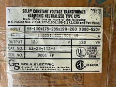SOLA 63-23-112-4 63231124 Mini/micro Computer Regulator 120v-ac 120va 95-130v-AC