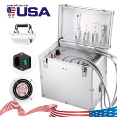 Portable Dental Mobile Delivery Unit Air Compressor Suction System 4 Holes