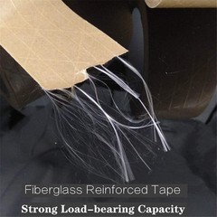 Reinforced Gummed Kraft Paper Packing Tape, Water Activated Kraft Tape, 50 yd…