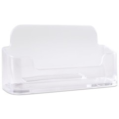 6pcs Clear Acrylic Business Card Holder Display Stand Desktop Countertop