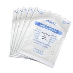 AZDENT Dental Ortho Niti Round Arch Wires Ovoid Form White Color Coated Form