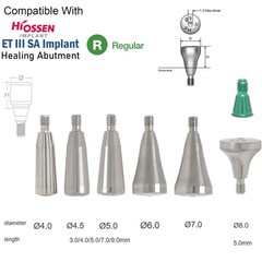 US Mini Regular Platform Healing Cap Abutment Hiossen ET/Osst Hexagon Compatible