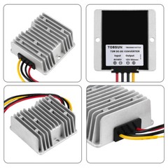 DC 8-40V to DC 12V 6A 72W Buck Boost Converter DC Voltage Regulator Waterproof