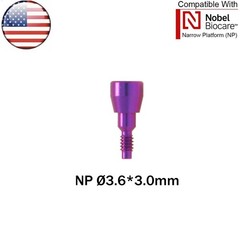 US Dental Locator/Healing Cap Abutment NP/RP Fits Nobel Biocare Active Platform