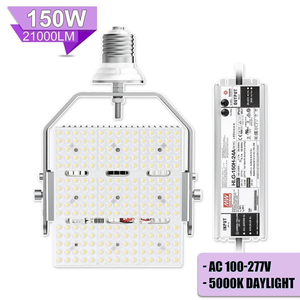 LED Shoebox Area Retrofit Kit Light Bulb 150W E39 Mogul Base Commercial Lighting