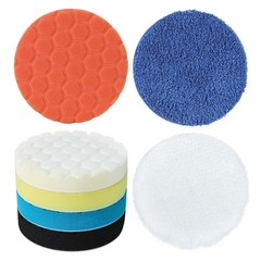 Buffing Polishing Pads 6 Inch – 7Pcs Foam Pad Kit with Hook and Loop for Car …