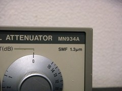 ANRITSU MN934A 0-65dB 1.3um Optical Attenuator SC Connector Tested Working