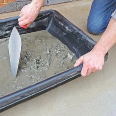 Creative Plastic Concepts Large Mixing Tub 24-in W x 36-in L x 8-in D Drywall