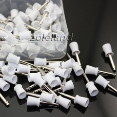 500 PCS Dental Latch Polisher Type Polishing Prophy Cup Tooth Bowl White Brushes